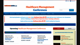 What Healthconferences.org website looked like in 2022 (1 year ago)