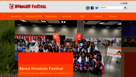 What Honolulufestival.com website looked like in 2022 (1 year ago)