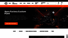 What Harleydavidson.com website looked like in 2022 (1 year ago)