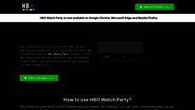 What Hbowatchparty.com website looked like in 2022 (1 year ago)