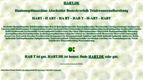 What Habt.de website looked like in 2022 (1 year ago)