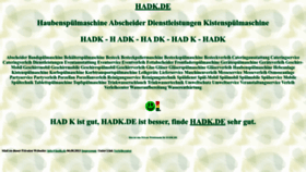 What Hadk.de website looked like in 2022 (1 year ago)