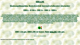 What Hbia.de website looked like in 2022 (1 year ago)