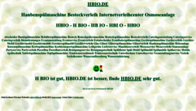 What Hbio.de website looked like in 2022 (1 year ago)