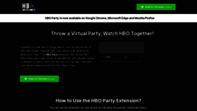 What Hboparty.us website looked like in 2022 (1 year ago)