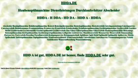 What Hdda.de website looked like in 2022 (1 year ago)
