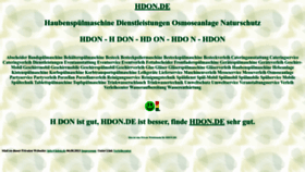 What Hdon.de website looked like in 2022 (1 year ago)
