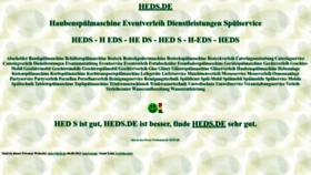 What Heds.de website looked like in 2022 (1 year ago)