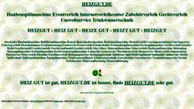 What Heizgut.de website looked like in 2022 (1 year ago)