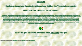 What Hfsv.de website looked like in 2022 (1 year ago)