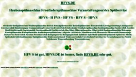 What Hfvs.de website looked like in 2022 (1 year ago)