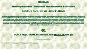 What Hgme.de website looked like in 2022 (1 year ago)