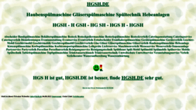 What Hgsh.de website looked like in 2022 (1 year ago)