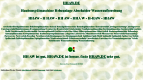 What Hhaw.de website looked like in 2022 (1 year ago)