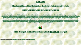 What Hhbz.de website looked like in 2022 (1 year ago)