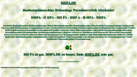 What Hhpa.de website looked like in 2022 (1 year ago)