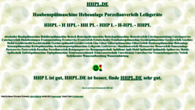 What Hhpl.de website looked like in 2022 (1 year ago)