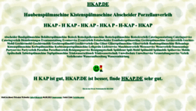 What Hkap.de website looked like in 2022 (1 year ago)