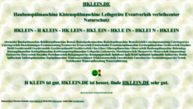 What Hklein.de website looked like in 2022 (1 year ago)