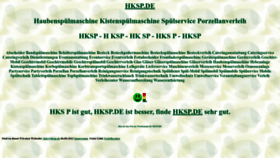 What Hksp.de website looked like in 2022 (1 year ago)