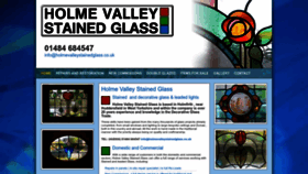 What Holmevalleystainedglass.co.uk website looked like in 2022 (1 year ago)