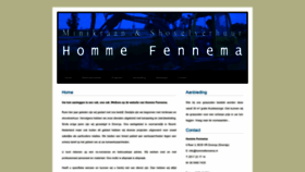 What Hommefennema.nl website looked like in 2022 (3 years ago)