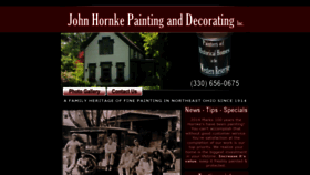 What Hornkepainting.com website looked like in 2022 (1 year ago)