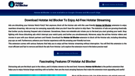 What Hotstaradblocker.com website looked like in 2022 (1 year ago)