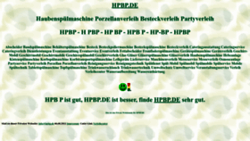 What Hpbp.de website looked like in 2022 (1 year ago)