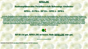 What Hpha.de website looked like in 2022 (2 years ago)