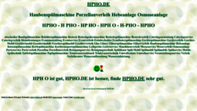 What Hpho.de website looked like in 2022 (1 year ago)