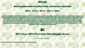 What Hpia.de website looked like in 2022 (1 year ago)