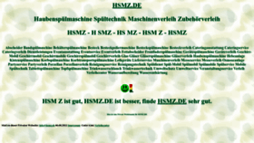 What Hsmz.de website looked like in 2022 (1 year ago)
