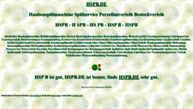 What Hspb.de website looked like in 2022 (1 year ago)