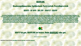 What Hspp.de website looked like in 2022 (1 year ago)