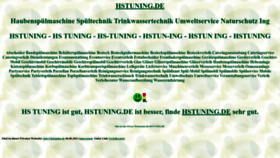 What Hstuning.de website looked like in 2022 (1 year ago)