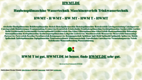What Hwmt.de website looked like in 2022 (1 year ago)