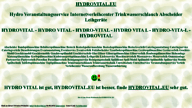 What Hydrovital.eu website looked like in 2022 (1 year ago)