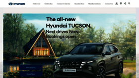 What Hyundai.co.in website looked like in 2022 (1 year ago)