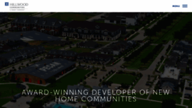 What Hillwoodcommunities.com website looked like in 2022 (1 year ago)