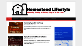 What Homesteadlifestyle.com website looked like in 2022 (1 year ago)