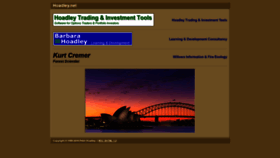 What Hoadley.net website looked like in 2022 (1 year ago)