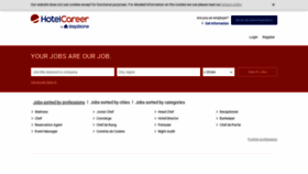 What Hotelcareer.com website looked like in 2022 (1 year ago)