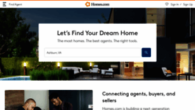 What Homes.com website looked like in 2022 (1 year ago)