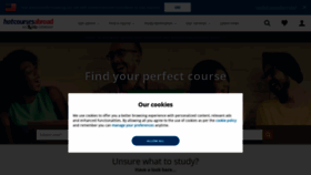 What Hotcoursesabroad.com website looked like in 2022 (1 year ago)