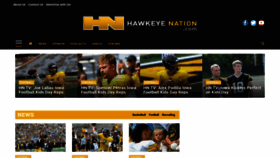 What Hawkeyenation.com website looked like in 2022 (1 year ago)