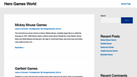 What Herogamesworld.com website looked like in 2022 (1 year ago)