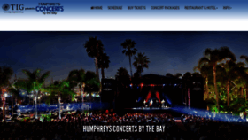 What Humphreysconcerts.com website looked like in 2022 (1 year ago)