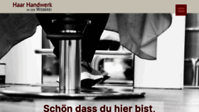What Haarweberei.de website looked like in 2022 (1 year ago)