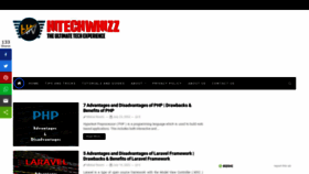 What Hitechwhizz.com website looked like in 2022 (1 year ago)